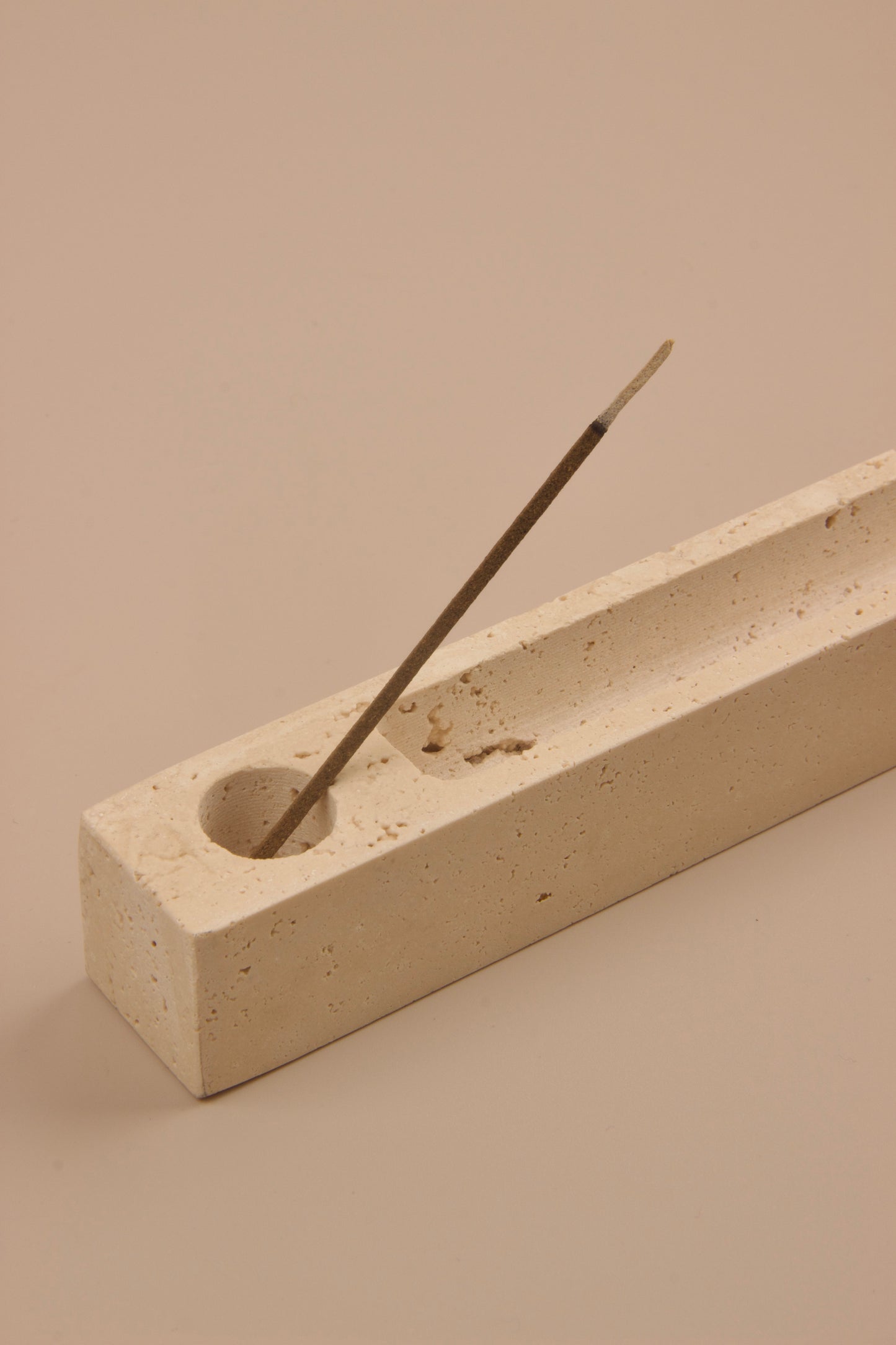 Travertine Incense Holder